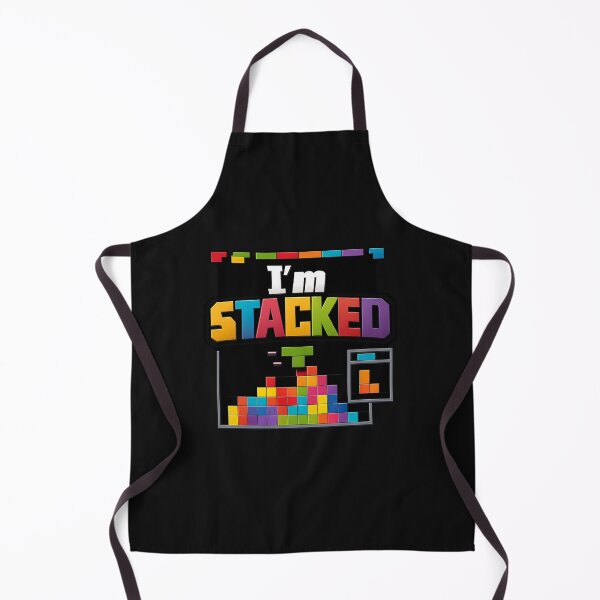 Item preview, I’m Stacked Gamer Shirt-Retro Block Puzzle designed and sold by Molly's Bold Brush.