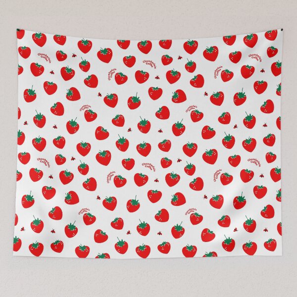 Item preview, strawberries print designed and sold by delicate-pov.