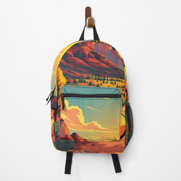 Item preview, Sedona, Arizona, USA: Vintage-Style Painterly Travel Poster designed and sold by LSVart.