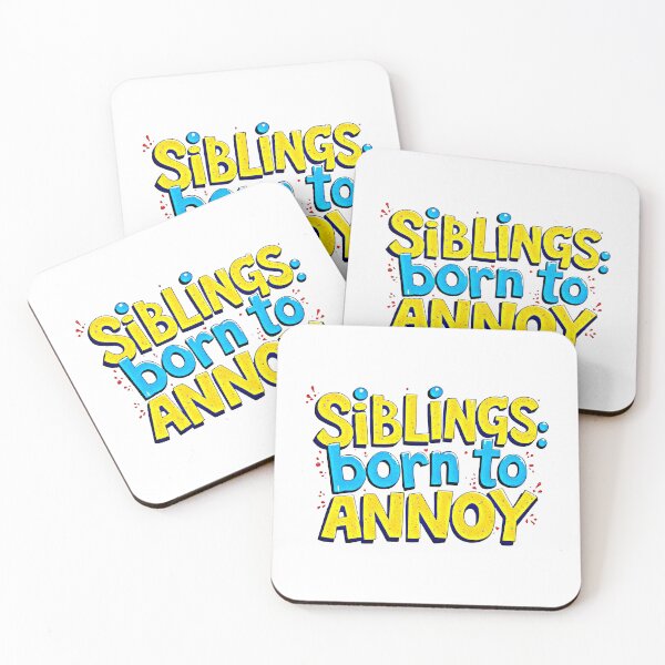 Item preview, Siblings Born to Annoy Funny Comic Pop Art Style designed and sold by SholoStudio.