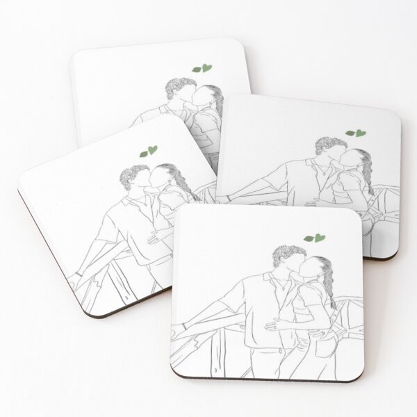 Item preview, Minimal Couple Kiss Line Art – Bridge Date Night Sketch Sticker / Tee designed and sold by POD DYNASTY | Original Print On Demand T-Shirt Graphics.