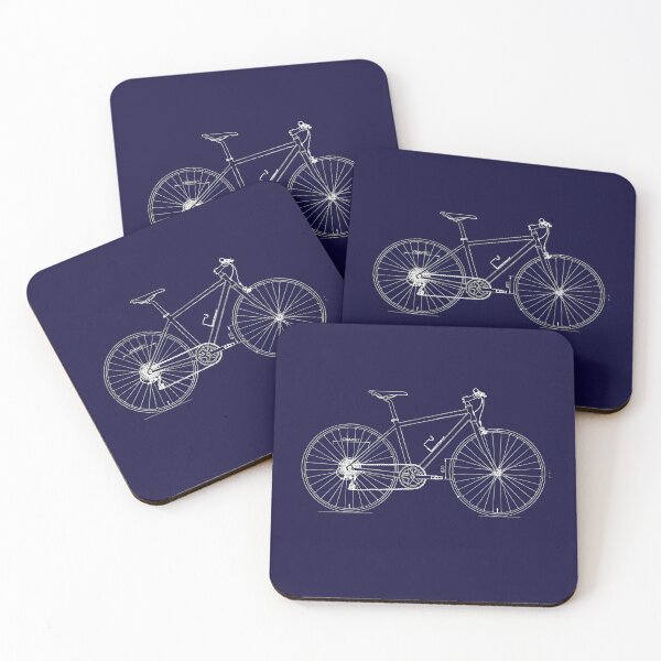 Item preview, Bicycle Anatomy Blueprint - Technical Cyclist Schematic designed and sold by Dakson Design - Fantasy Art.