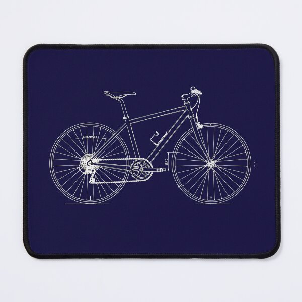 Item preview, Bicycle Anatomy Blueprint - Technical Cyclist Schematic designed and sold by Dakson Design - Fantasy Art.