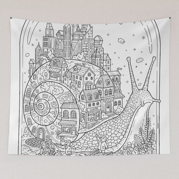 Item preview, The Wandering Snail City in a Terrarium - Fantasy Art designed and sold by Stonealone44.