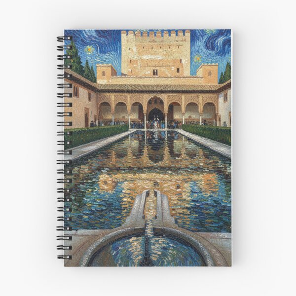 Item preview, The Court of the Myrtles in the Alhambra, in the style of Van Gogh designed and sold by KukiLdeGuevara.