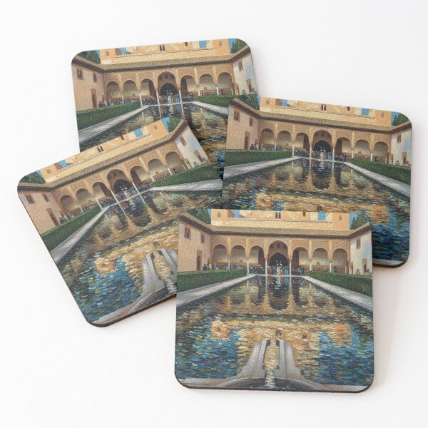 Item preview, The Court of the Myrtles in the Alhambra, in the style of Van Gogh designed and sold by KukiLdeGuevara.