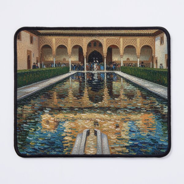 Item preview, The Court of the Myrtles in the Alhambra, in the style of Van Gogh designed and sold by KukiLdeGuevara.