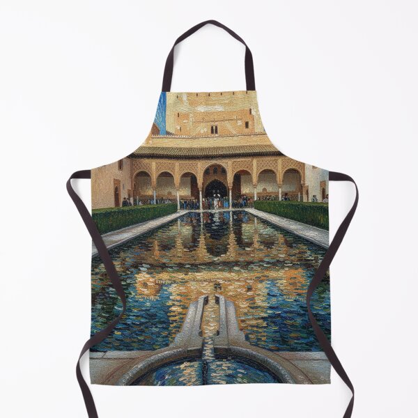 Item preview, The Court of the Myrtles in the Alhambra, in the style of Van Gogh designed and sold by KukiLdeGuevara.