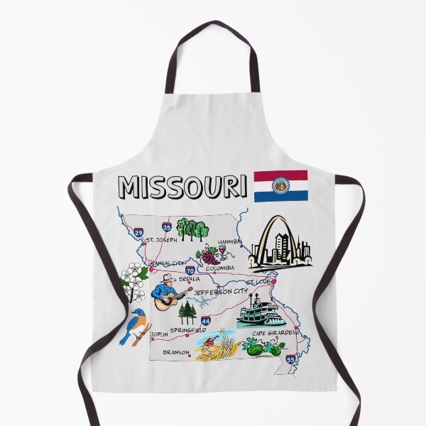 Item preview, Missouri State Map - Landmarks & Culture Illustration designed and sold by mashmosh.