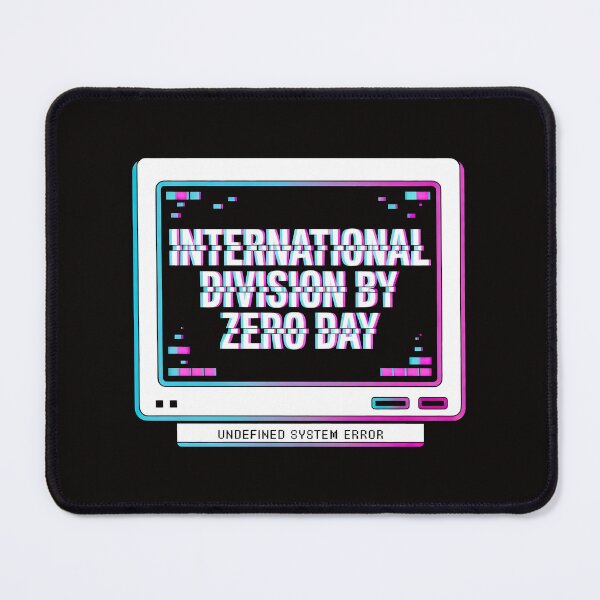 Item preview, Division by Zero Day Glitch Design with Retro Monitor and Undefined System Error designed and sold by SplashTastic.