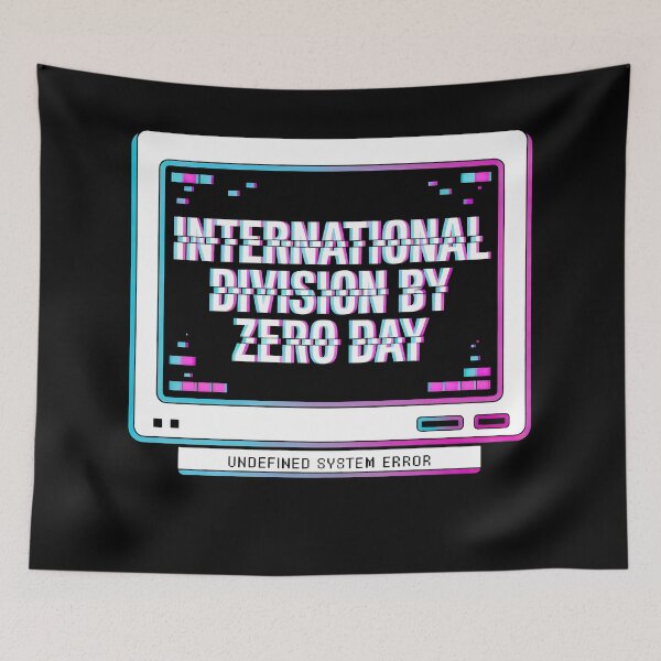 Item preview, Division by Zero Day Glitch Design with Retro Monitor and Undefined System Error designed and sold by SplashTastic.