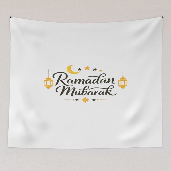 Item preview, Ramadan Mubarak – Elegant Islamic Typography Design designed and sold by DesignPro4y.