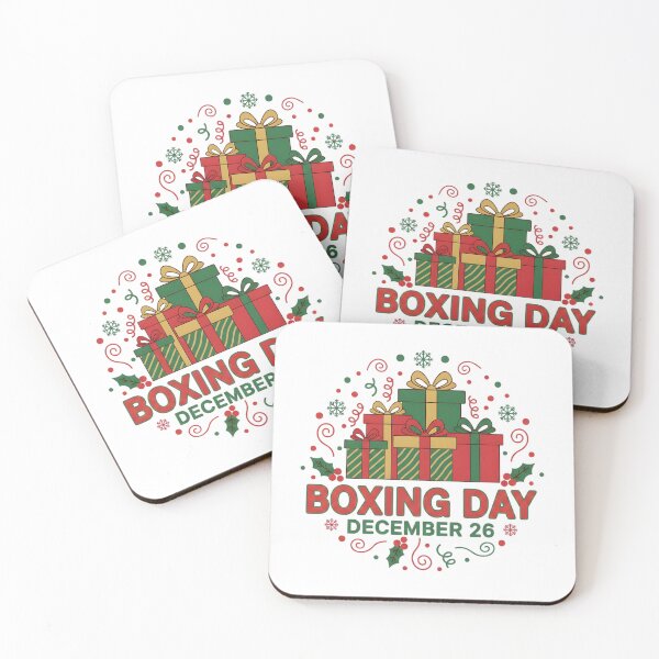Item preview, Retro December 26 Boxing Day Festive Celebration designed and sold by NovaDoodle Art Studio.