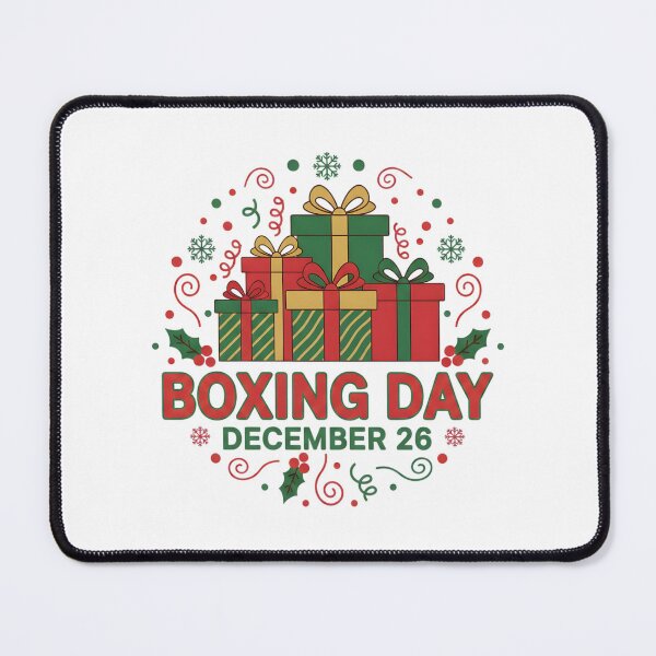 Item preview, Retro December 26 Boxing Day Festive Celebration designed and sold by NovaDoodle Art Studio.