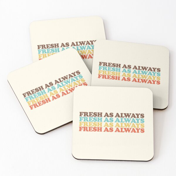 Item preview, FRESH AS ALWAYS – Retro Color Typography designed and sold by CoFiShowStore.