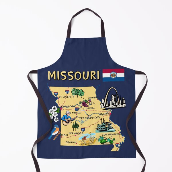 Item preview, Missouri State Map - Landmarks and Icons Illustration designed and sold by mashmosh.