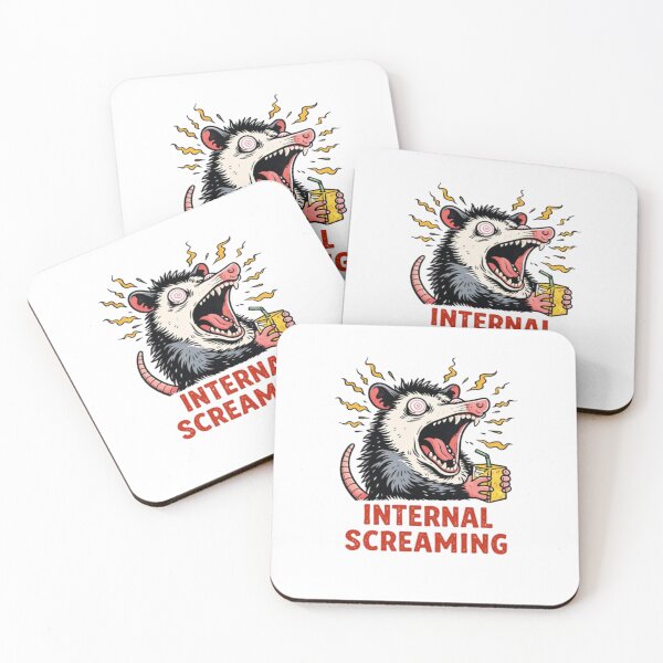 Item preview, Internal Screaming Opossum - Funny Chaos Meme designed and sold by JakubDesigns89.