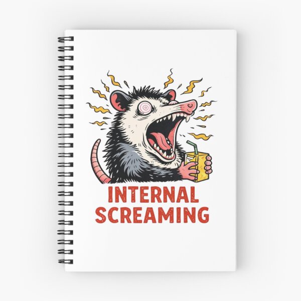 Item preview, Internal Screaming Opossum - Funny Chaos Meme designed and sold by JakubDesigns89.
