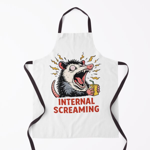 Item preview, Internal Screaming Opossum - Funny Chaos Meme designed and sold by JakubDesigns89.