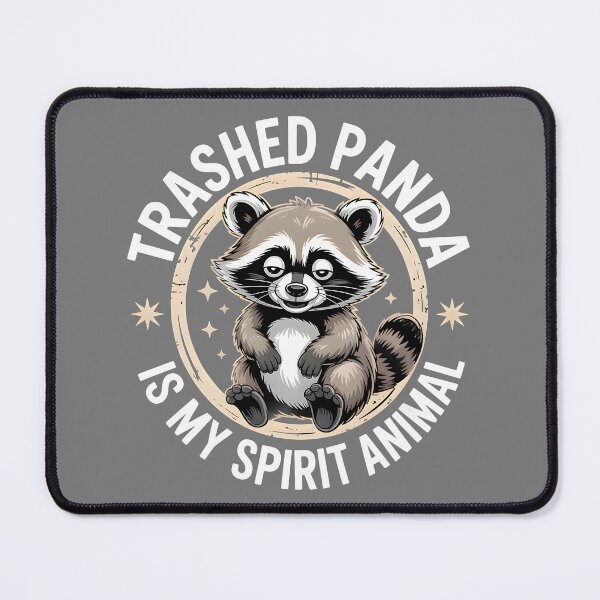 Item preview, Trashed Panda Drunk Raccoon – Funny Raccoon Meme designed and sold by Millsoft.