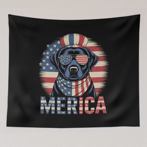 Item preview, Labrador Retriever USA Flag Merica Patriotic Dog 4th July  designed and sold by MarryIsMonth.