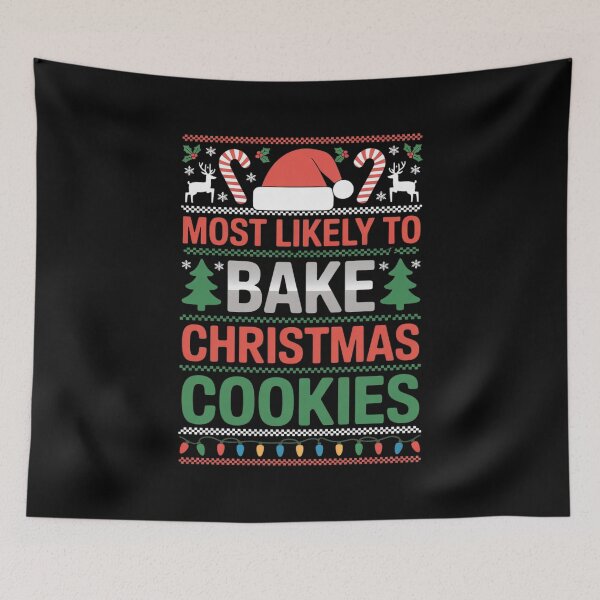Item preview, Most Likely To Bake Christmas Cookies Family Pajamas  designed and sold by AquaKiev.