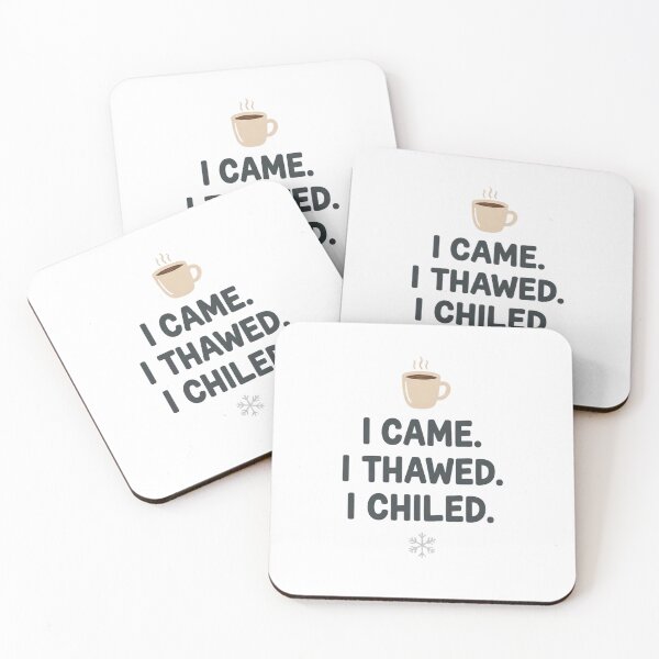 Item preview, Funny Cold Weather Coffee Lover Saying designed and sold by NovaDoodle Art Studio.