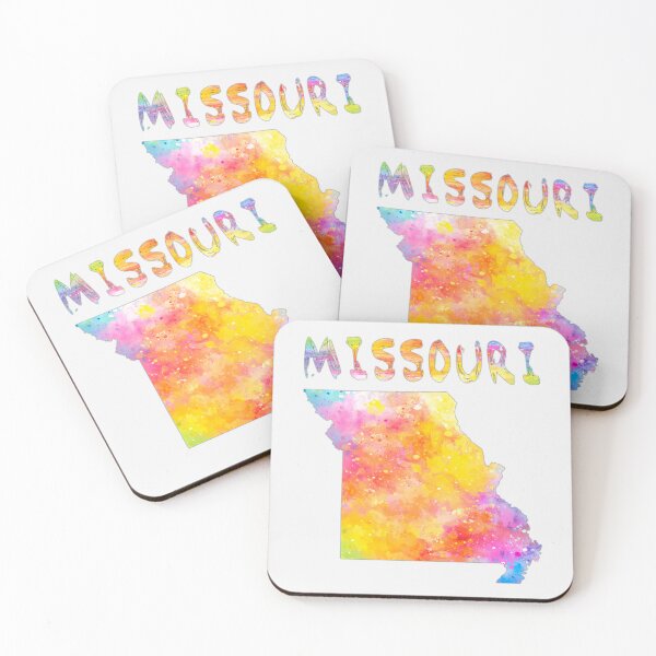 Item preview, Missouri State Map - Colorful Artistic Watercolor Splash designed and sold by mashmosh.