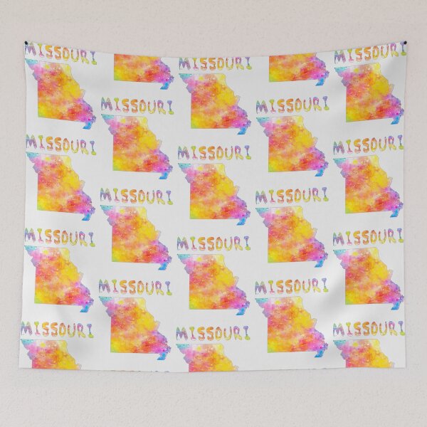 Item preview, Missouri State Map - Colorful Artistic Watercolor Splash designed and sold by mashmosh.
