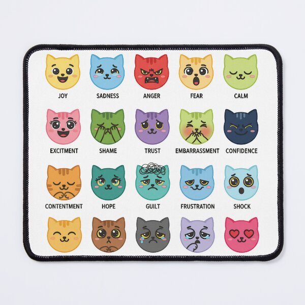 Item preview, Cat Feelings,  Feelings Chart Poster designed and sold by fati-artiste1.