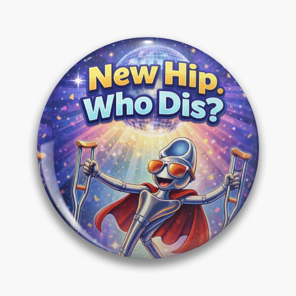 Item preview, New Hip Who Dis – Hip Replacement DJ Party Meme designed and sold by PunchDrop.