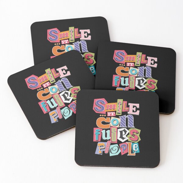 Item preview, Smile It Confuses People - Retro Magazine Cutout Lettering designed and sold by AnAzArt.