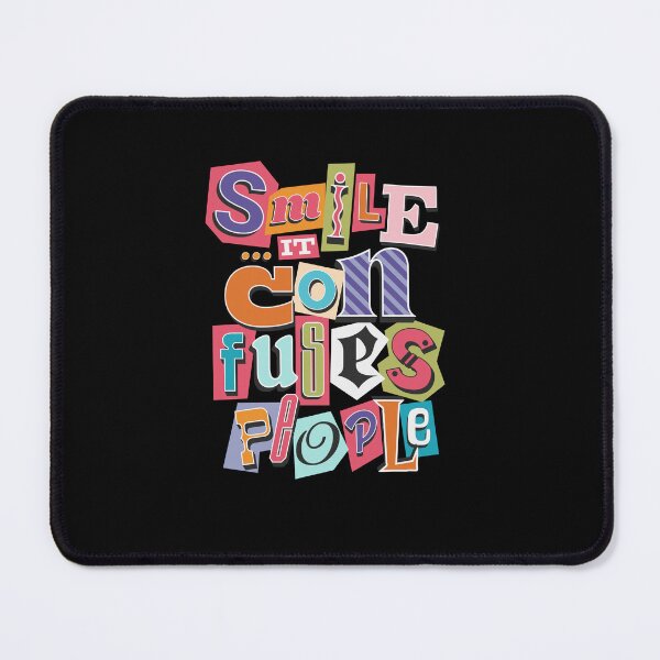 Item preview, Smile It Confuses People - Retro Magazine Cutout Lettering designed and sold by AnAzArt.