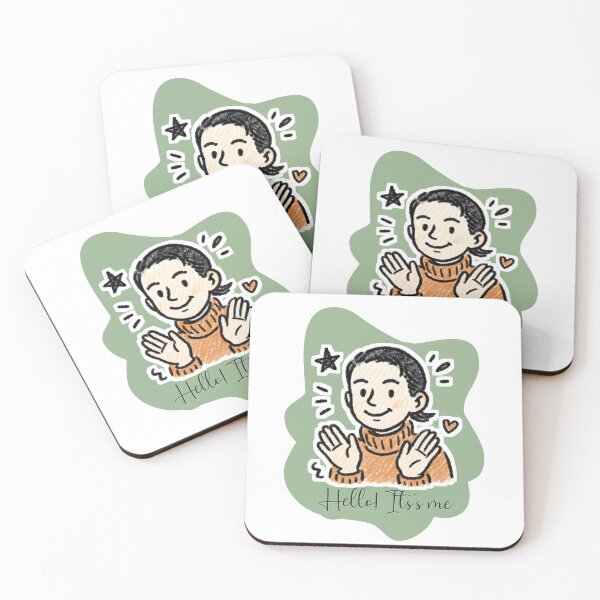 Item preview, Hello! It’s Me – Friendly Hand-Drawn Greeting Illustration-Sticker designed and sold by BenderPaz.