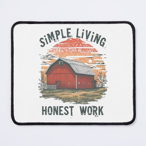 Item preview, Simple Living, Honest work T-shirt designed and sold by RisingWolfStudio.