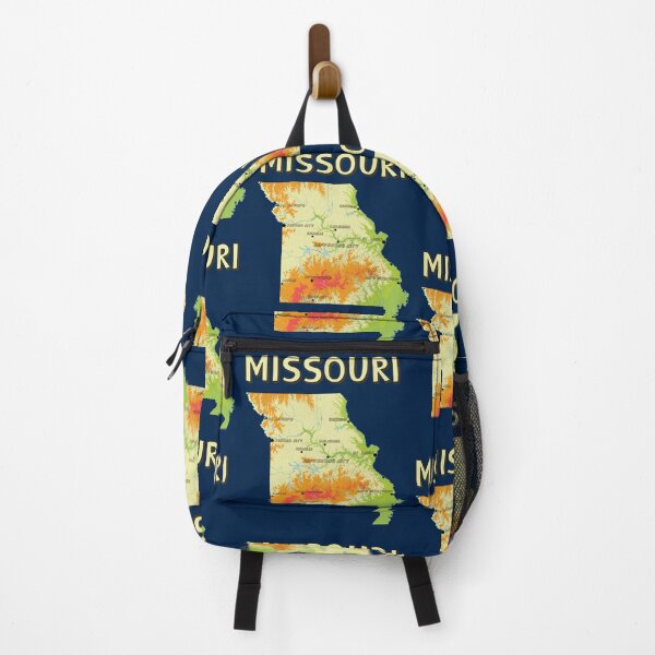 Item preview, Missouri State Map - Vibrant Topographic Landscape Art designed and sold by mashmosh.