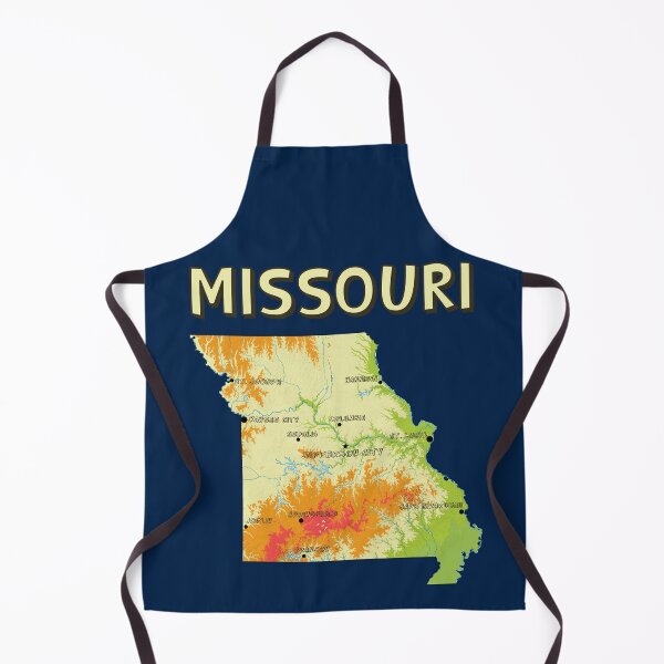 Item preview, Missouri State Map - Vibrant Topographic Landscape Art designed and sold by mashmosh.