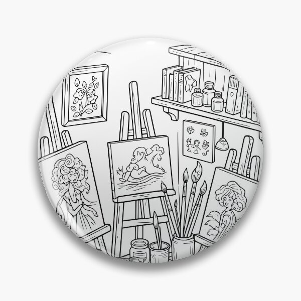 Item preview, Tiny Messy Artist Studio Inside a Turpentine Jar designed and sold by Stonealone44.