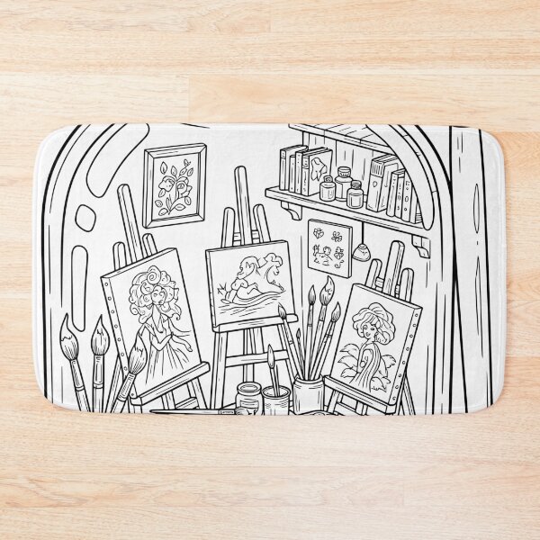 Item preview, Tiny Messy Artist Studio Inside a Turpentine Jar designed and sold by Stonealone44.