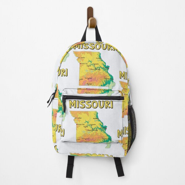 Item preview, Missouri Topography and Major Cities Art designed and sold by mashmosh.