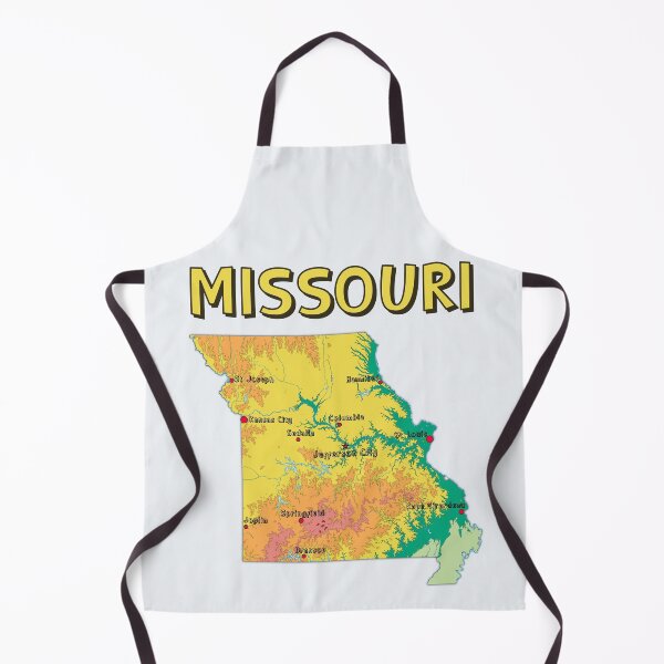 Item preview, Missouri Topography and Major Cities Art designed and sold by mashmosh.