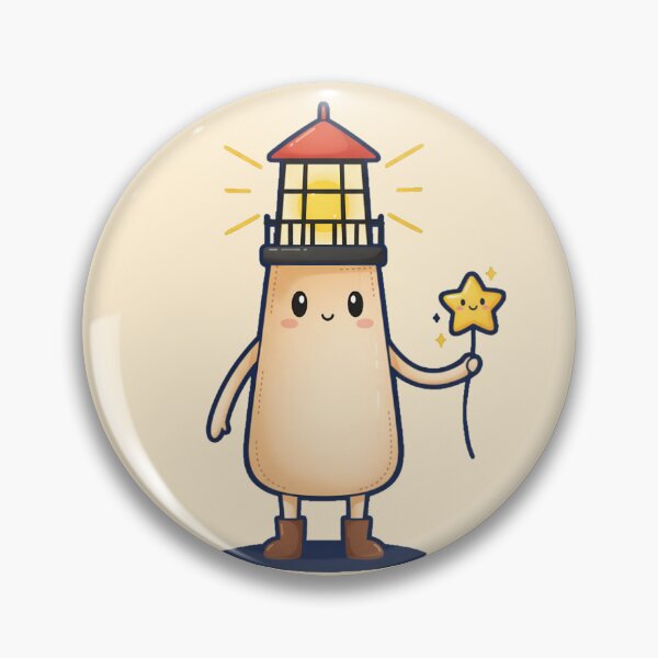 Item preview, Whimsical Lighthouse Mascot: Be a Light & Shine Bright designed and sold by KiddoCavePrints.
