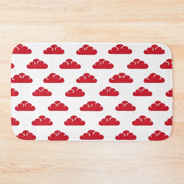 Item preview, Minimal Red Cloud Seamless Pattern Cute Cloud Illustration designed and sold by DrawHandArt.
