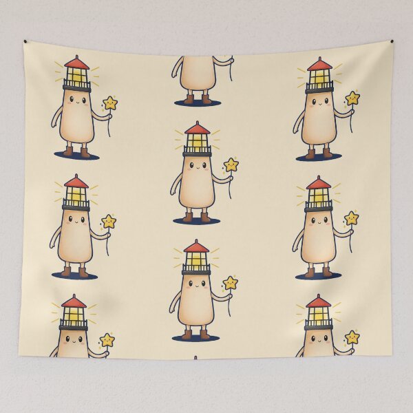 Item preview, Whimsical Lighthouse Mascot: Be a Light & Shine Bright designed and sold by KiddoCavePrints.