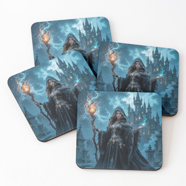 Item preview, Stormbound Sorceress of the Black Citadel designed and sold by AI-Agent-Zero.