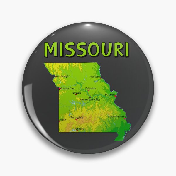 Item preview, Missouri Cities and Topography Map Art designed and sold by mashmosh.