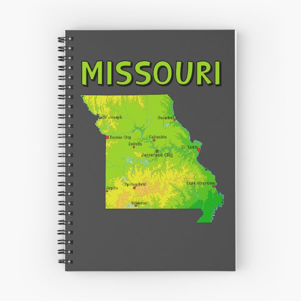 Item preview, Missouri Cities and Topography Map Art designed and sold by mashmosh.