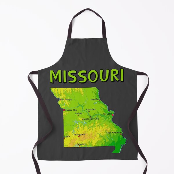 Item preview, Missouri Cities and Topography Map Art designed and sold by mashmosh.