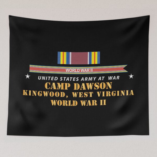 Aperçu de l'œuvre Armée - Camp Dawson, Kingwood, Virginie-Occidentale avec SVC WWII X 300 créée et vendue par Military Insignia Products.