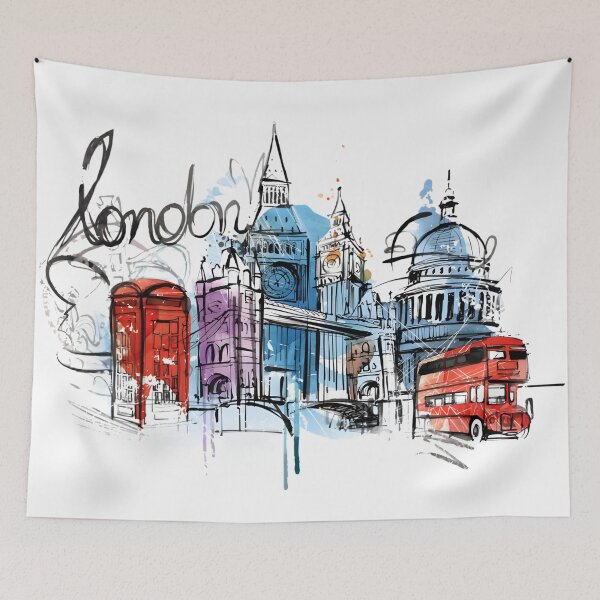 Item preview, London Urban Sketch Illustration designed and sold by CharlieDesings.